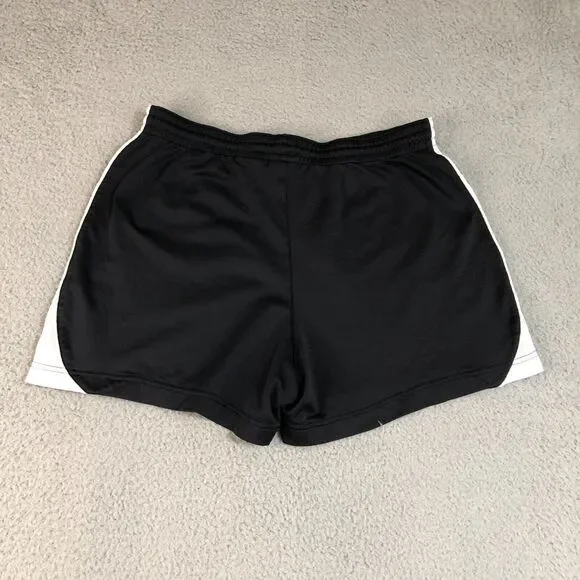 Nike Shorts Womens Medium Black Dri Fit Logo Swoosh Pull On Running Athletic - Picture 8 of 11